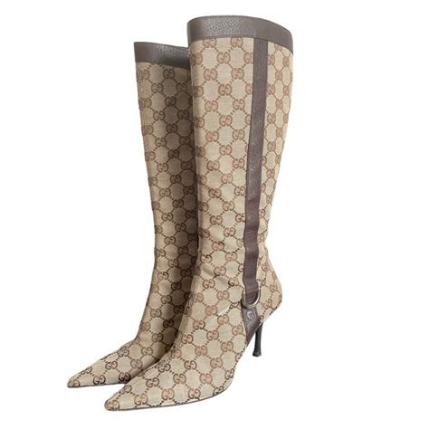 gucci vintage monogram|gucci monogram boots.